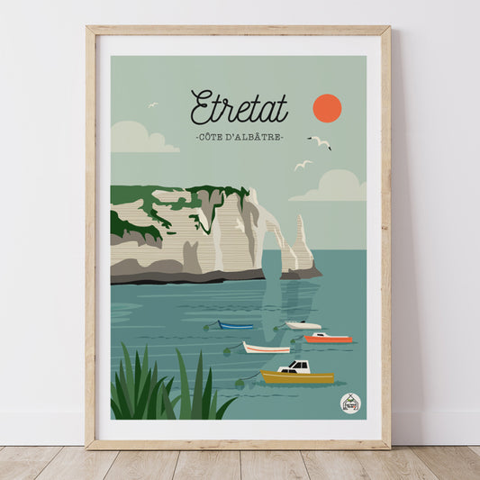 Affiche ETRETAT - Côte d'Albâtre