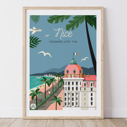 Affiche NICE - Chambre avec Vue