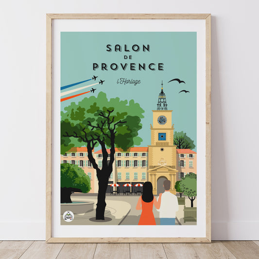 Affiche SALON DE PROVENCE - L'Horloge