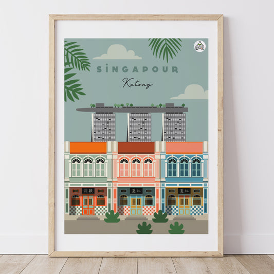 Affiche SINGAPOUR - Katong