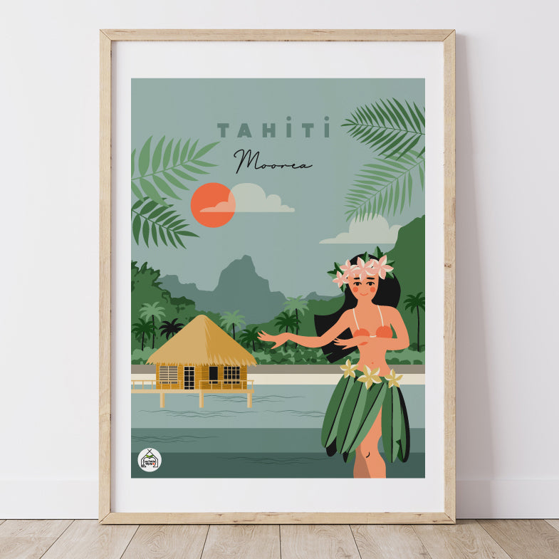 Affiche TAHITI - Moorea