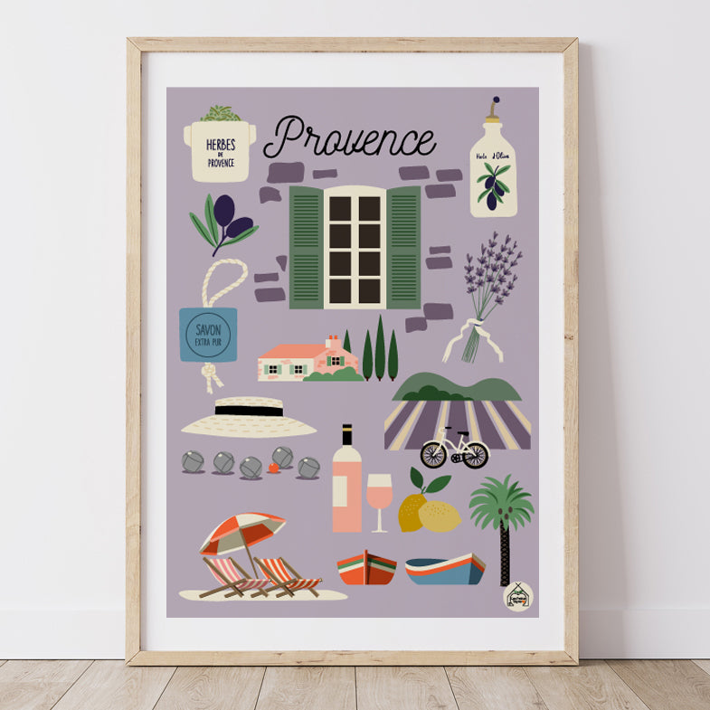 Affiche Provence - Typique Provence