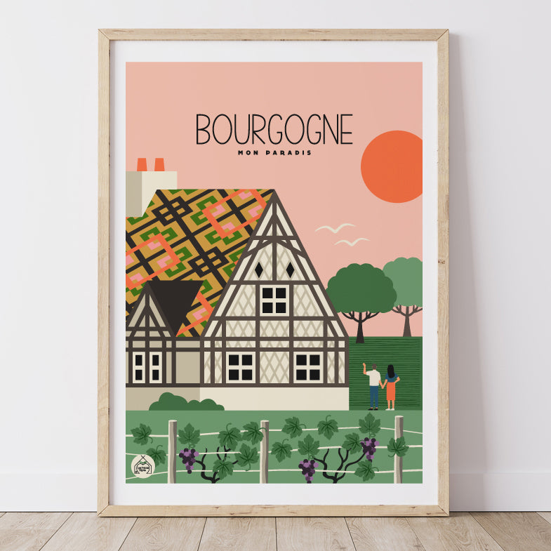 Affiche Maison Française - Bourgogne