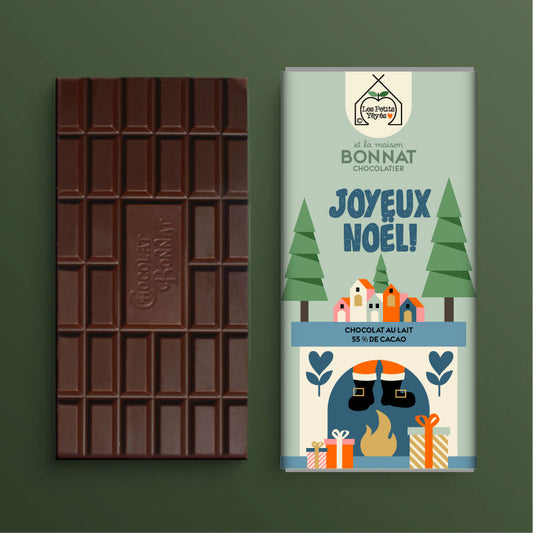 Tablette de Chocolat JOYEUX NOËL - Cheminée