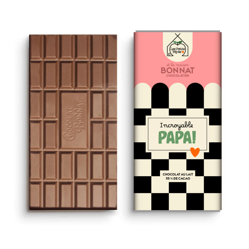 Tablette de Chocolat damier - INCROYABLE PAPA